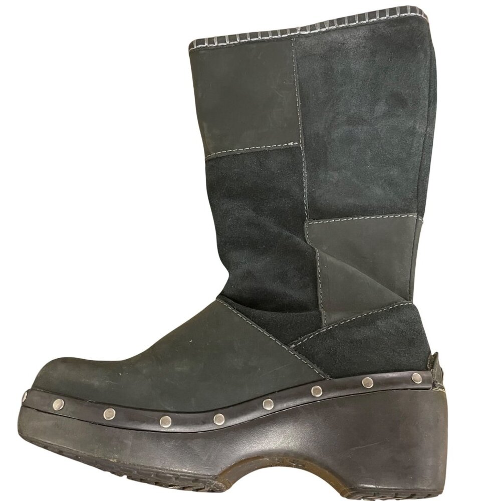 Crocs Cobbler Studded Suede Patchwork Pull On Boo… - image 2